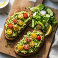 Avocado Toast With Salad
