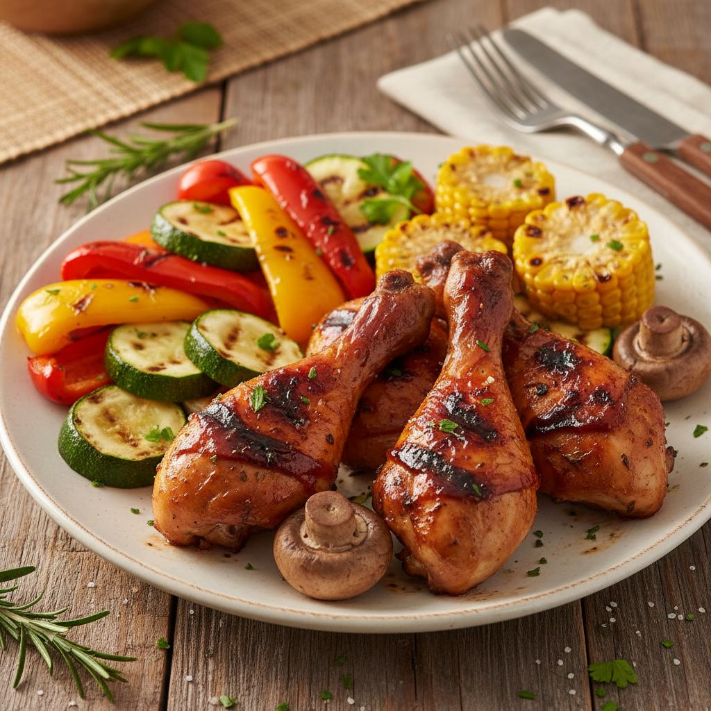 Barbeque Chicken with Veggies