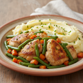 Chicken Beans & Carrot with Mash Potato