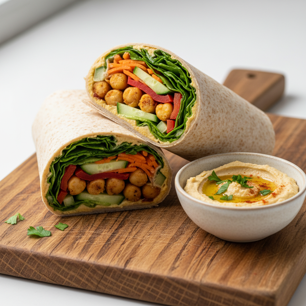 Chickpea & Hummus Wrap