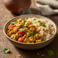 Egg Bhurji with Brown Rice
