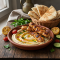 Grilled Chicken with Hummus