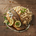 Pan-Seared Fish with Brown Rice
