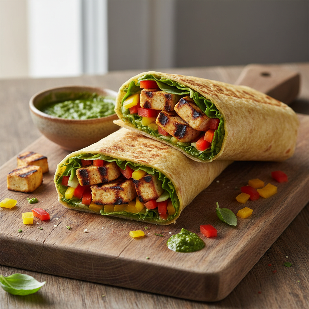 Pesto Paneer Wrap